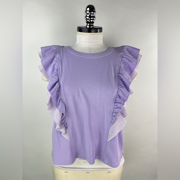 💚 2996. Ruffled Button Back Blouse - Picture 2 of 7